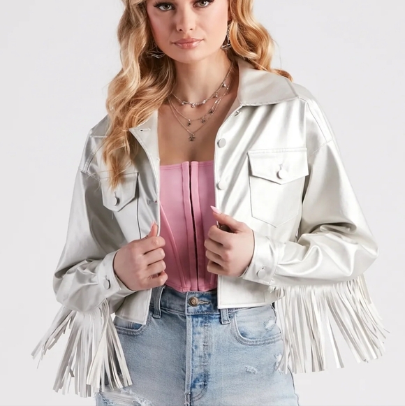 Windsor Jackets & Blazers - Fringe Detail Jacket